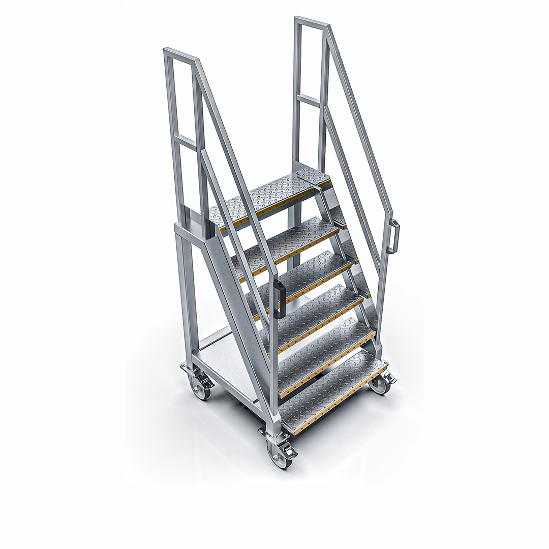 Konstruktion einer mobilen Treppe